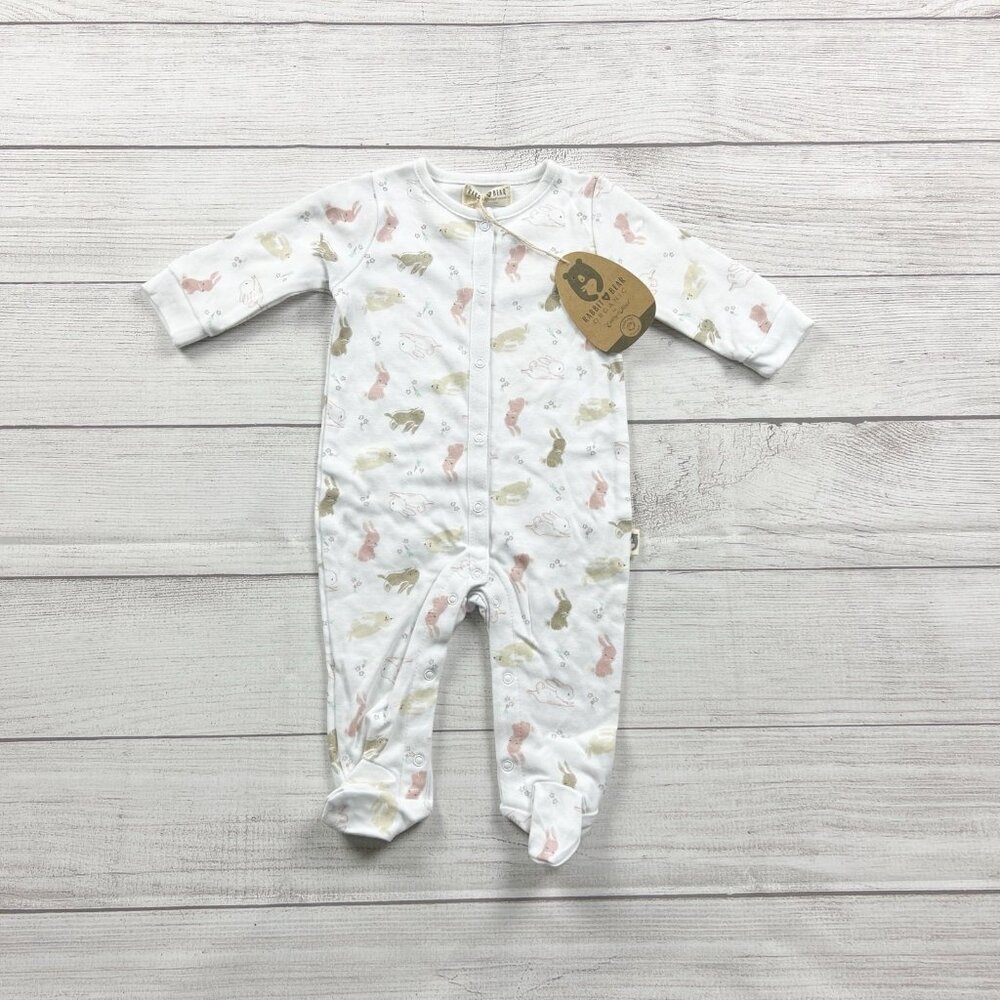 NWT Rabbit + Bear Bunny Print Pajamas